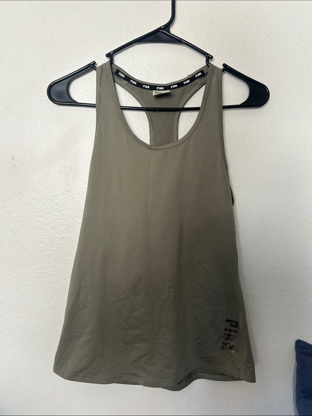 PINK Victoria's Secret Olive Tank with Racerback
